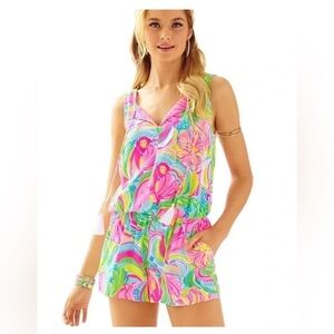 Lilly Pulitzer Tybee So A Peeling Print Tassel Romper